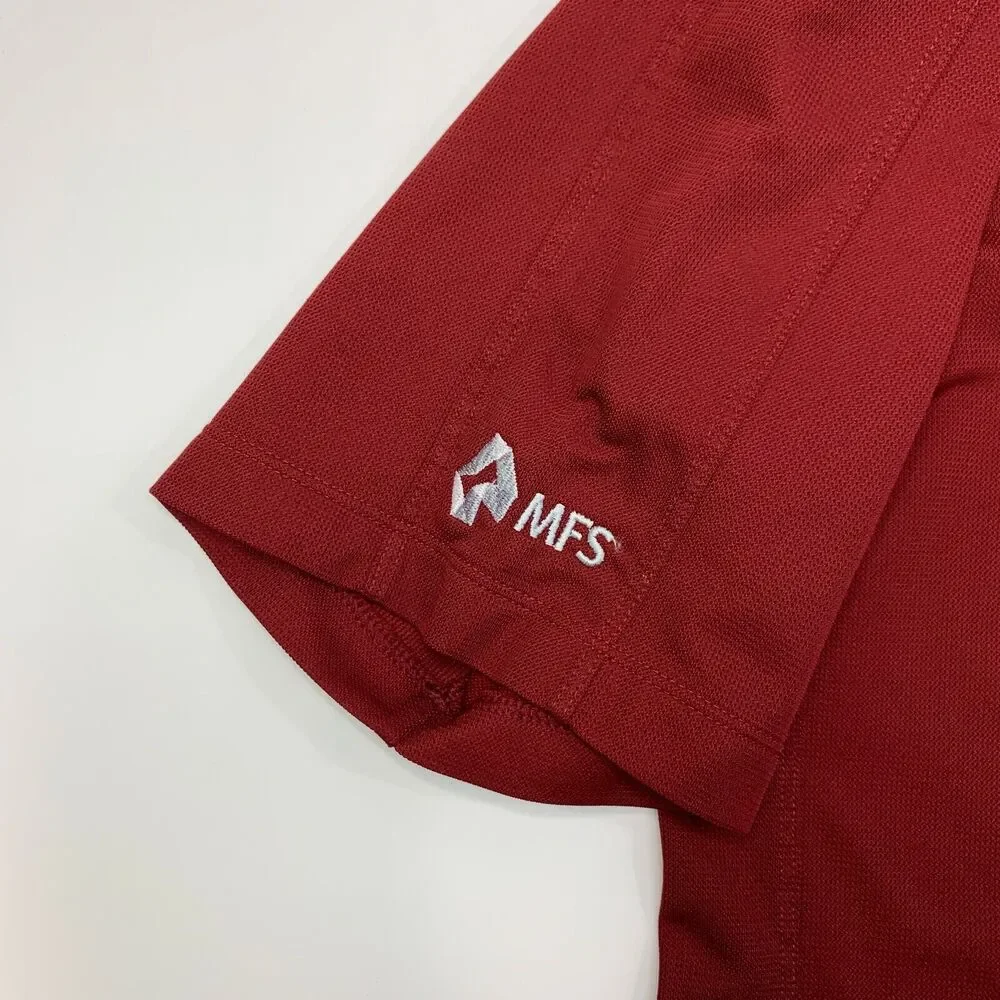 Nike Golf Shirt Mens XL Extra Large Red Tech Sport Polo Dri Fit Short Sleeve